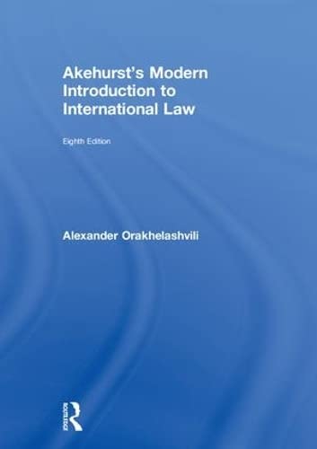 Stock image for Akehurst's Modern Introduction to International Law for sale by Better World Books