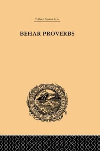 Behar Proverbs (Trubner's Oriental Series) (9780415245111) by Christian, John