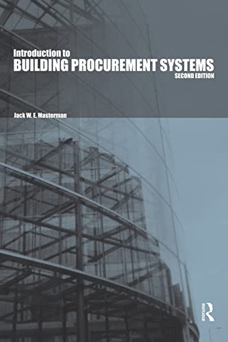 Stock image for An Introduction to Building Procurement Systems for sale by Better World Books Ltd
