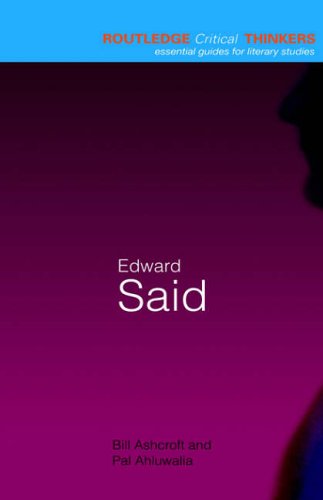 9780415247771: Edward Said (Routledge Critical Thinkers)
