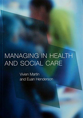 Imagen de archivo de Managing in Health and Social Care a la venta por MusicMagpie