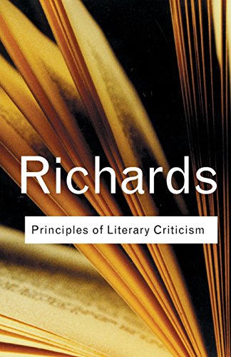 Stock image for Principles of Literary Criticism (Routledge Classics) (Volume 90) for sale by HPB-Ruby
