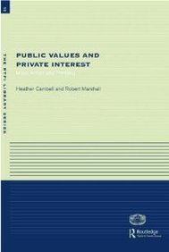 Public Values and Private Interests: Moral Action and Planning (RTPI Library Series) (9780415256339) by Campbell, Heather; Marshall, Robert