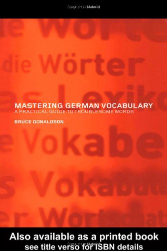9780415261142: Mastering German Vocabulary: A Practical Guide to Troublesome Words
