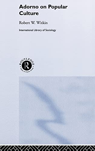 9780415268240: Adorno on Popular Culture (International Library of Sociology)