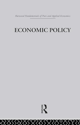 Imagen de archivo de N: Economic Policy (Harwood Fundamentals of Pure & Applied Economics) a la venta por Chiron Media