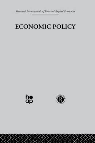 9780415269551: N: Economic Policy: Harwood Fundamentals of Applied Economics