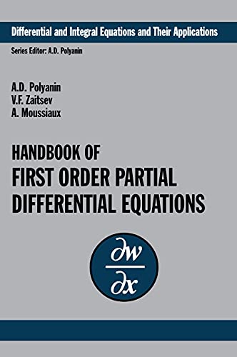 Beispielbild fr Handbook of First-Order Partial Differential Equations. zum Verkauf von Antiquariat Bernhardt