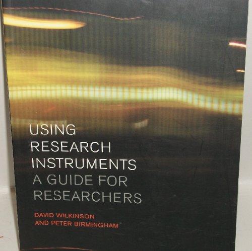 Beispielbild fr Using Research Instruments : A Guide for Researchers zum Verkauf von Better World Books