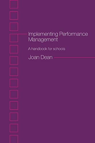 Beispielbild fr Implementing Performance Management: A Handbook for Schools zum Verkauf von Chiron Media