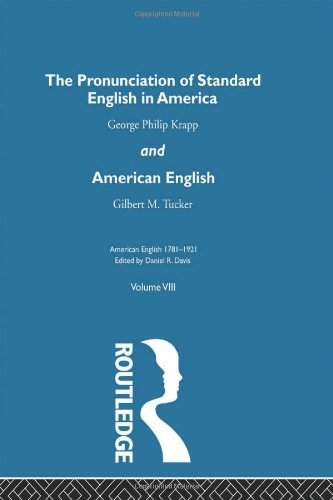 Stock image for Pronunc Standard Eng America V (American English 1781- 1921) for sale by Chiron Media