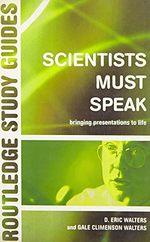 Scientists Must Speak.