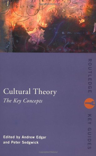 Beispielbild fr Cultural Theory: The Key Concepts (Routledge Key Guides) zum Verkauf von SecondSale