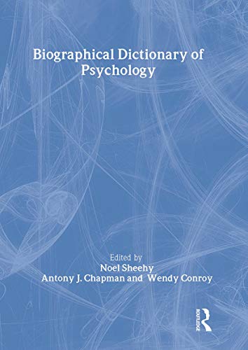 Beispielbild fr Biographical Dictionary of Psychology zum Verkauf von Better World Books: West
