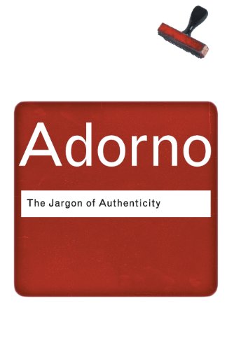 Beispielbild fr The Jargon of Authenticity zum Verkauf von Revaluation Books