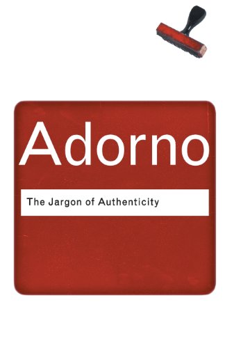 Imagen de archivo de The Jargon of Authenticity a la venta por Revaluation Books