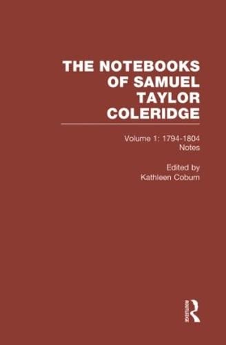 9780415290906: Coleridge Notebooks V1 Notes