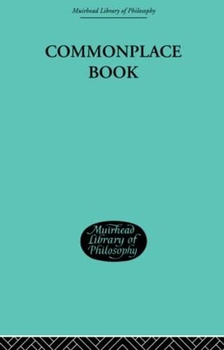 9780415295505: Commonplace Book: 1919-1953 (Muirhead Library of Philosophy)