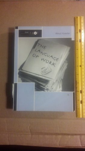 Beispielbild fr The Language of Work (Intertext) zum Verkauf von WorldofBooks