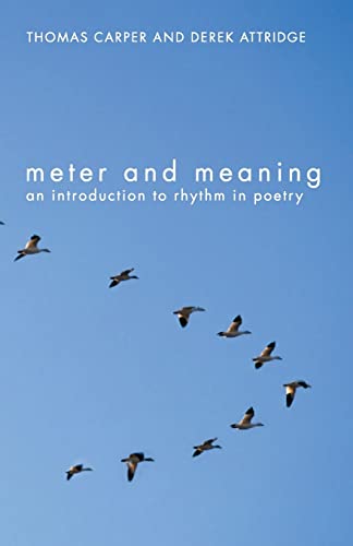 Beispielbild fr Meter and Meaning: An Introduction to Rhythm in Poetry zum Verkauf von ThriftBooks-Atlanta