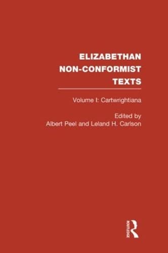 Imagen de archivo de 1: Cartwrightiana (Elizabethan Non-conformist Texts) a la venta por Chiron Media