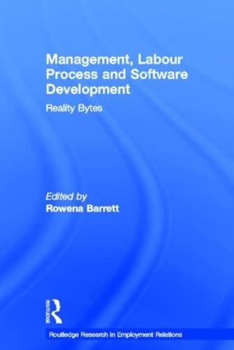 Beispielbild fr Management, Labour Process and Software Development zum Verkauf von Blackwell's