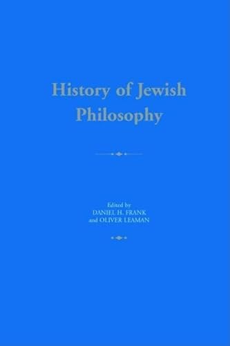 Stock image for History of Jewish Philosophy (Routledge History of World Philosophies) for sale by Textbooks_Source