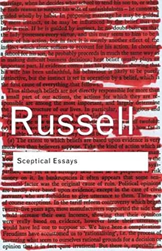 Stock image for Sceptical Essays (Routledge Classics) for sale by ThriftBooks-Dallas