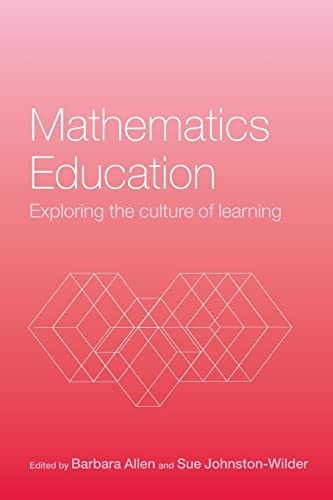 Beispielbild fr Mathematics Education: Exploring the Culture of Learning zum Verkauf von Blackwell's
