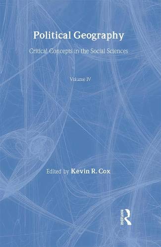 Political Geography:Crit Conc V4 (9780415332149) by Cox, Kevin