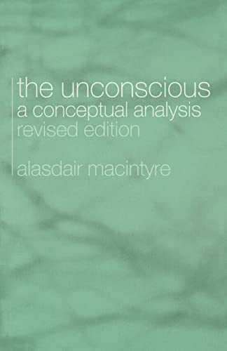 Beispielbild fr The Unconscious: A Conceptual Analysis zum Verkauf von Wonder Book