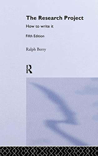 9780415334440: The Research Project: How to Write It, Edition 5 (Routledge Study Guides)