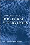 Beispielbild fr A Handbook for Doctoral Supervisors zum Verkauf von AwesomeBooks