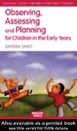 Stock image for Observing, Assessing and Planning for Children in the Early Years (Essential Guides for Early Years Practitioners) for sale by WorldofBooks