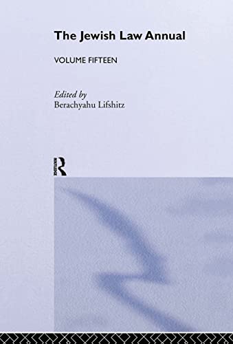 9780415340045: The Jewish Law Annual Volume 15