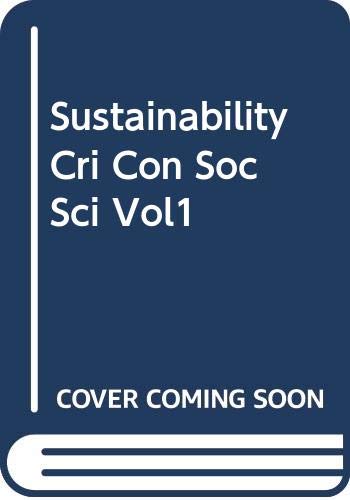 Sustainability: Critical Concepts (9780415340359) by Redclift, Michael