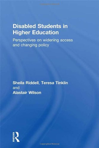 Imagen de archivo de Disabled Students in Higher Education: Perspectives on Widening Access and Changing Policy a la venta por Chiron Media