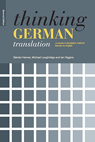 Imagen de archivo de Thinking German Translation (Thinking Translation) a la venta por SecondSale