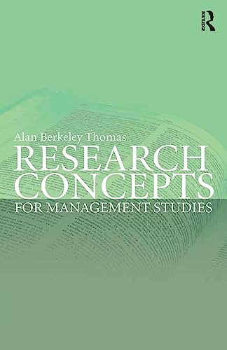 Stock image for Research Concepts for Management Studies for sale by Blackwell's