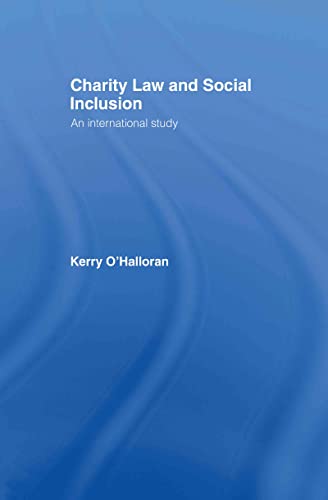 Beispielbild fr Charity Law and Social Inclusion : An International Study zum Verkauf von Blackwell's