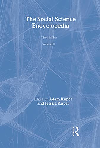 Stock image for The Social Science Encyclopedia for sale by Better World Books Ltd