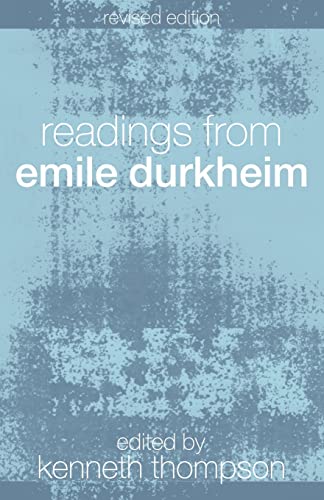 Imagen de archivo de Readings from Emile Durkheim a la venta por BooksRun