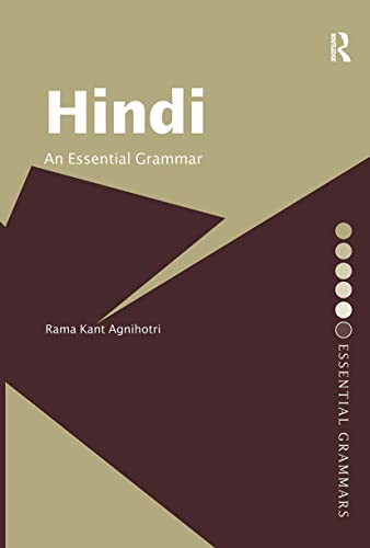 Stock image for Hindi: an essential grammar (Routledge Essential Grammars) for sale by Paul Hanson T/A Brecon Books