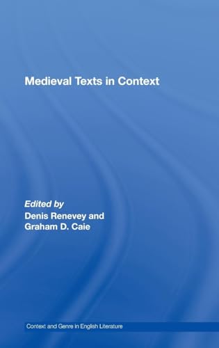 Imagen de archivo de Medieval Texts in Context (Context and Genre in English Literature) a la venta por Chiron Media