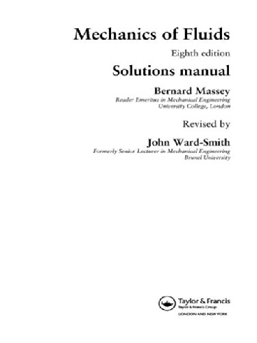 9780415362047: Mechanics of Fluids: Solutions Manual