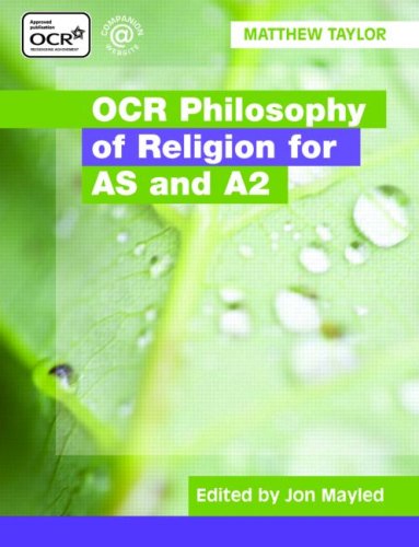 Beispielbild fr OCR Philosophy of Religion for AS and A2 zum Verkauf von WorldofBooks