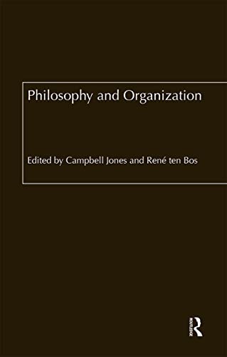 Beispielbild fr Philosophy and Organization zum Verkauf von Blackwell's