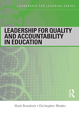 Stock image for Leadership for Quality and Accountability in Education (Leadership for Learning Series) for sale by Chiron Media