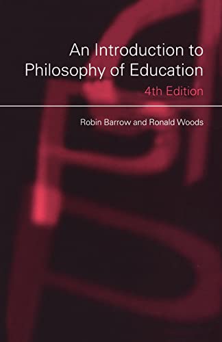 Imagen de archivo de An Introduction to Philosophy of Education a la venta por SecondSale