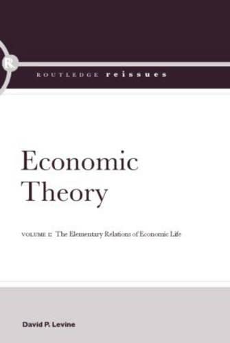 9780415382946: Economic Theory